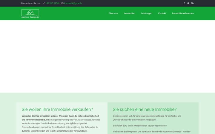 Screenshot of anderlik-immobilien.de