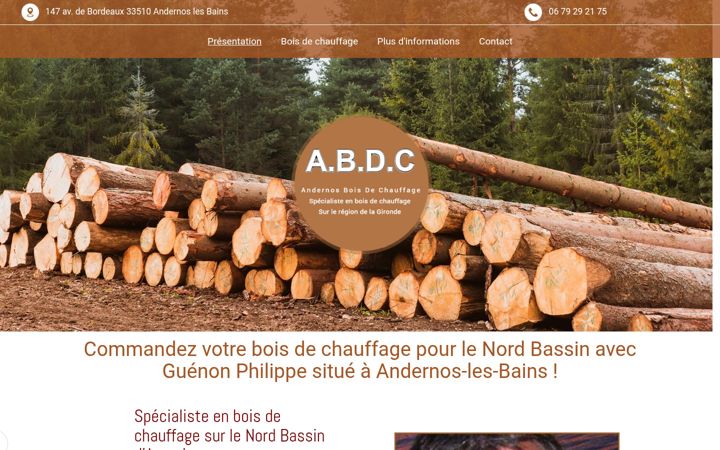Screenshot of andernos-boisdechauffage.fr