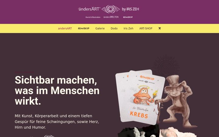 Zrzut ekranu andersart-galerie.de