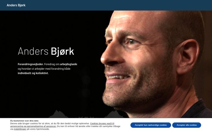 Screenshot di andersbjork.dk