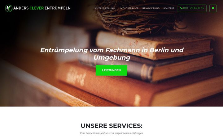 Screenshot of anderscleverentruempeln.de