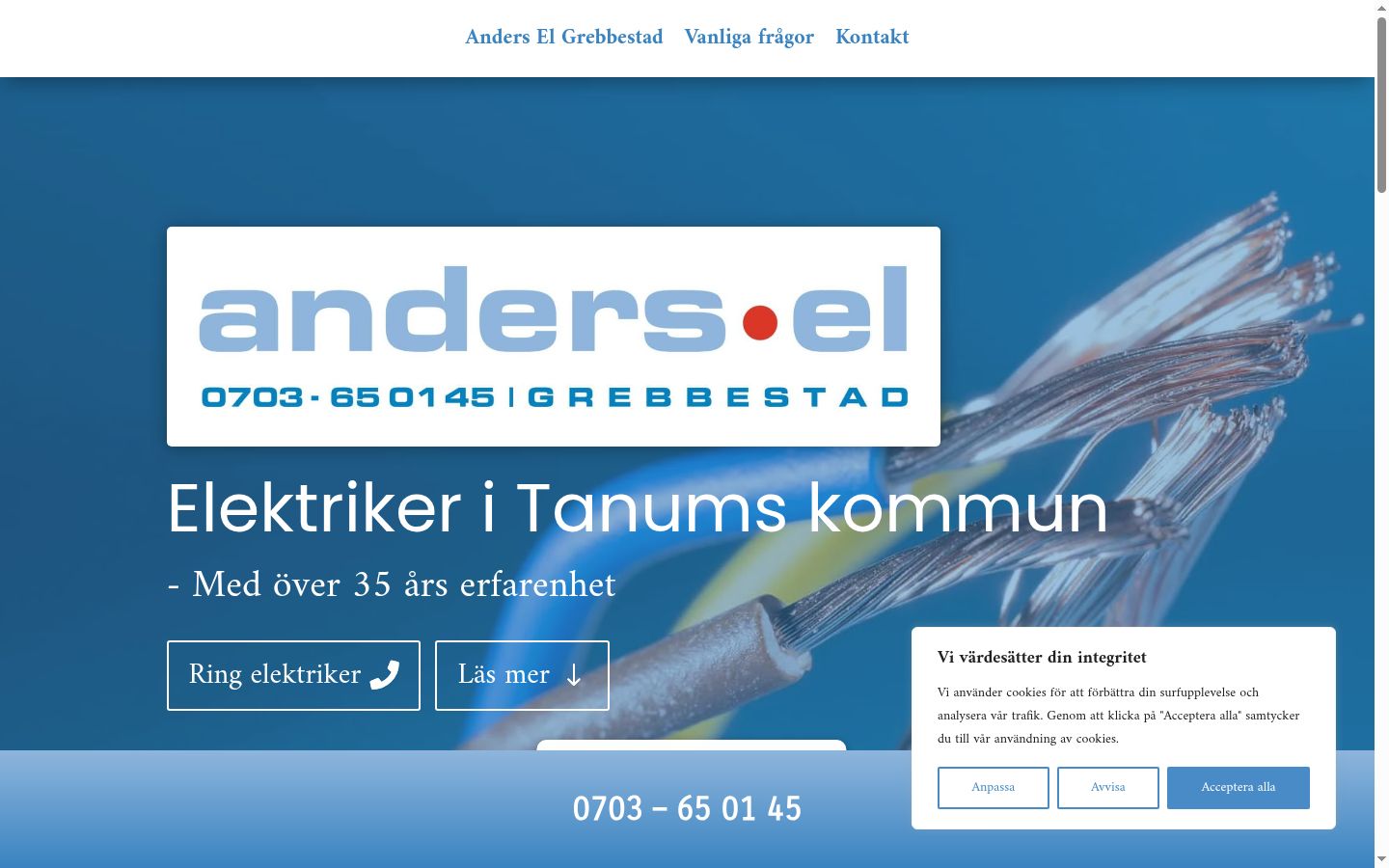 Screenshot des Einwilligungsbanners vor jeglicher Interaktion