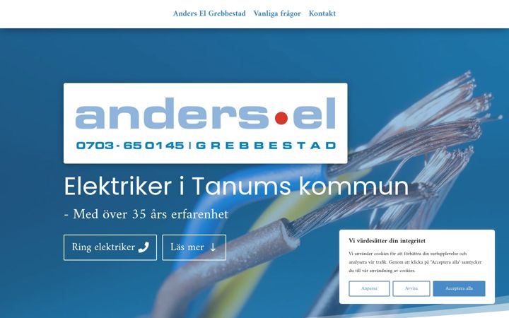 Screenshot of anderselgrebbestad.se
