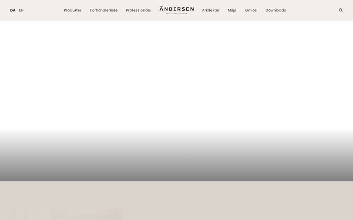 Captura de ecrã de andersen-furniture.dk