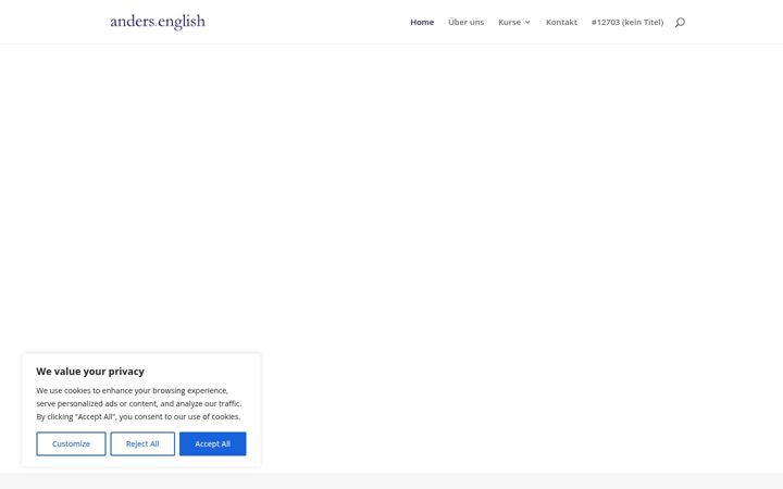Zrzut ekranu andersenglish.de