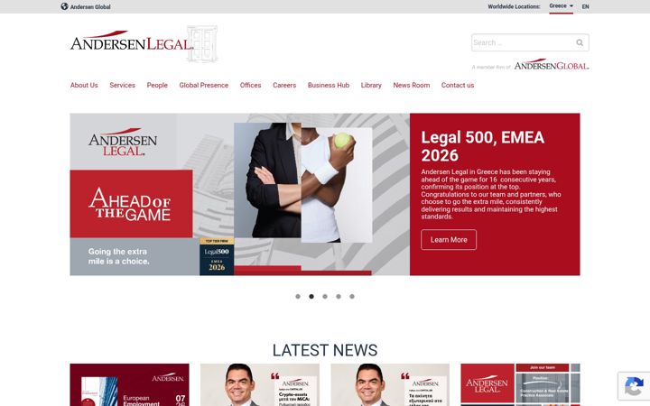Screenshot of andersenlegal.gr