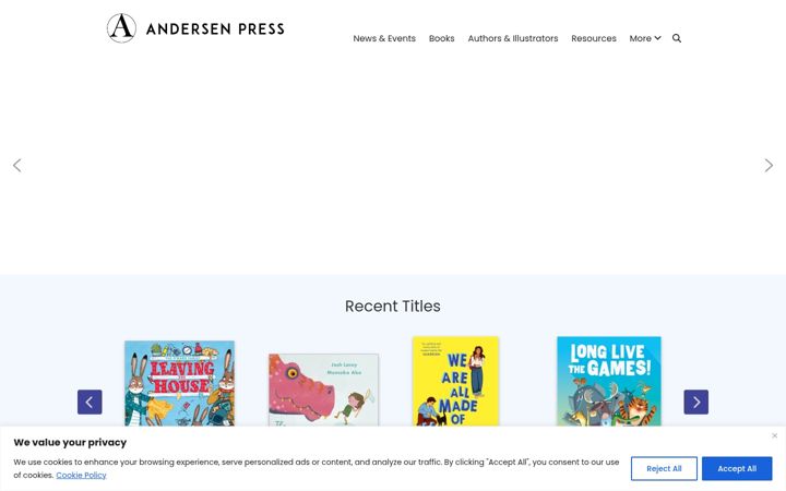 Screenshot of andersenpress.co.uk