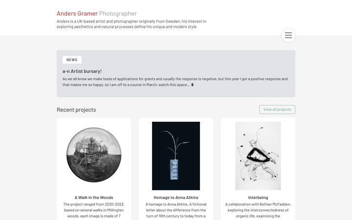 Screenshot of andersgramer.com