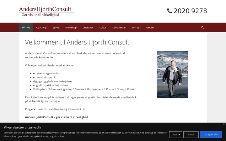 Екранна снимка на andershjorthconsult.dk