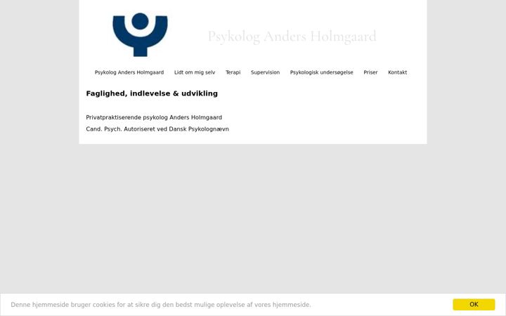 Screenshot of andersholmgaard.dk