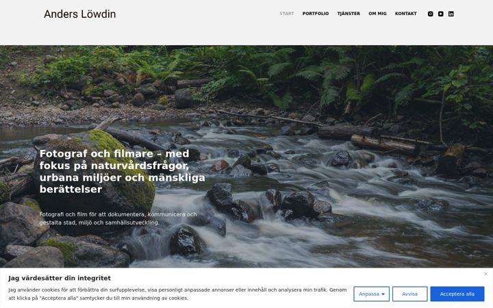 Screenshot of anderslowdin.se