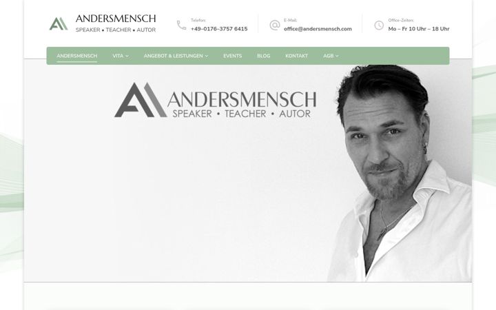 Screenshot of andersmensch.com