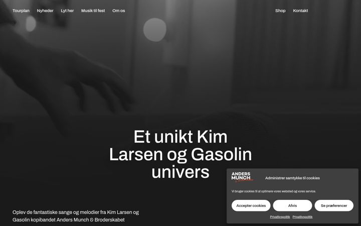 Screenshot of andersmunch.dk