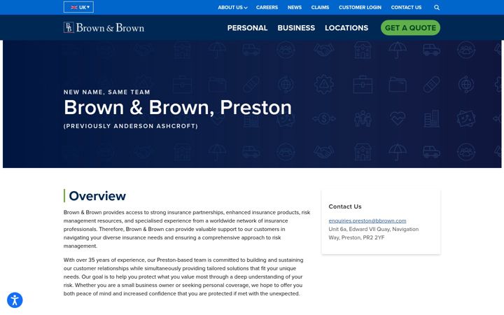 Screenshot of andersonashcroft.co.uk