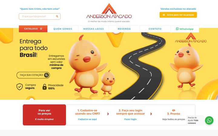 Captura de ecrã de andersonatacado.com.br