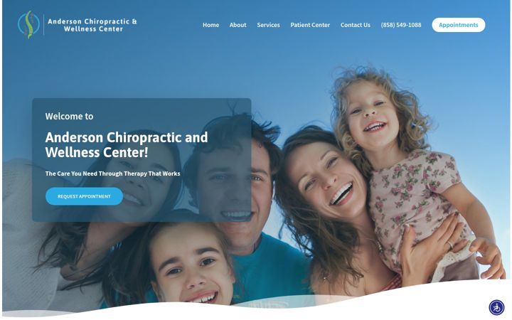 Screenshot of andersonchirowellness.net
