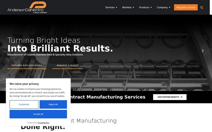Screenshot of andersondahlen.com