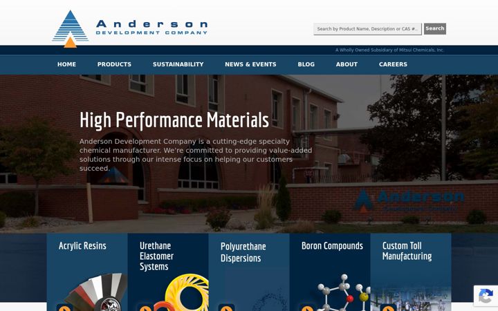 Captura de pantalla de andersondevelopment.com
