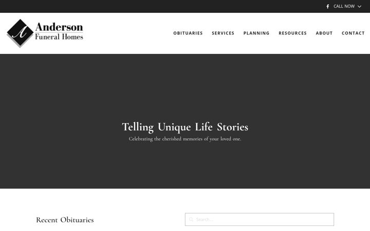 Screenshot of andersonfhs.com