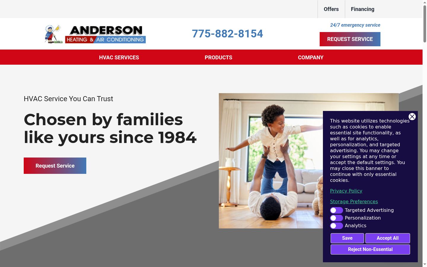Screenshot tal-banner tal-kunsens muri qabel kwalunkwe interazzjoni
