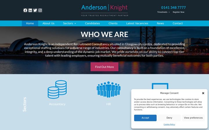 Captura de pantalla de andersonknight.co.uk