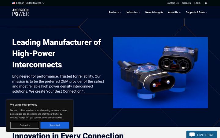 Screenshot of andersonpower.com