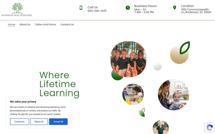 Screenshot of andersonprepsc.com