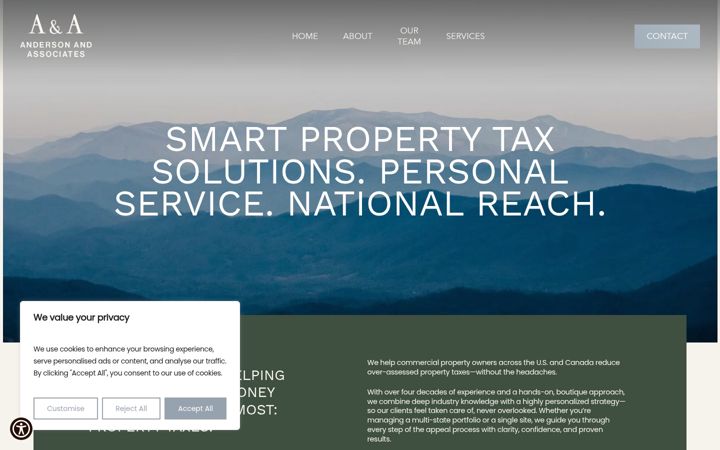 Screenshot of andersonpropertytax.com