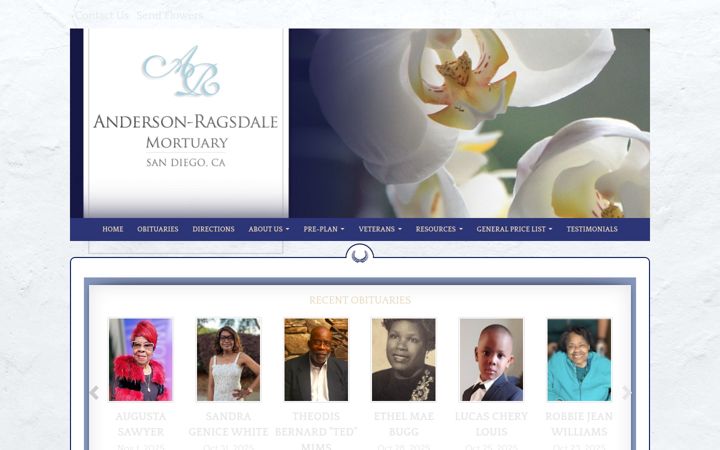 Screenshot of andersonragsdalemortuary.com