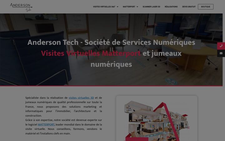 Captura de ecrã de andersontech.fr