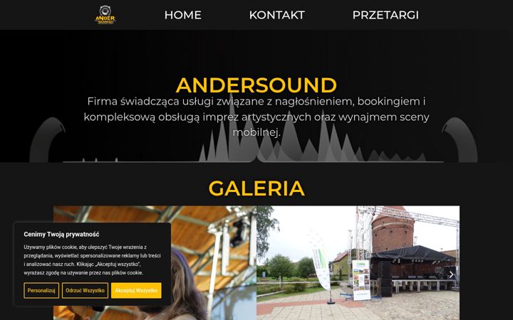 Screenshot of andersound.pl