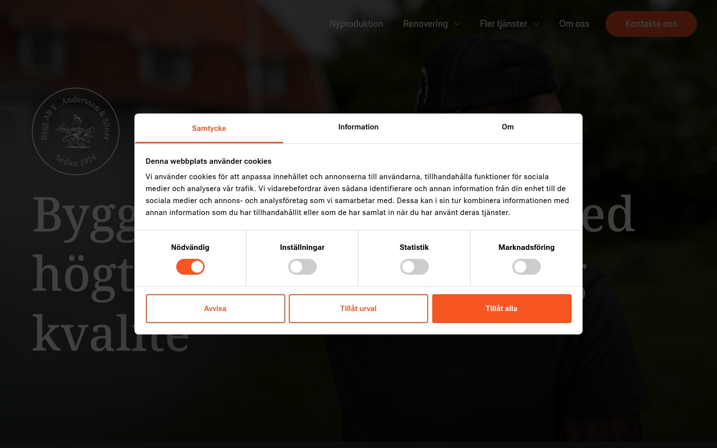 Zrzut ekranu banera zgody wyświetlanego przed jakąkolwiek interakcją
