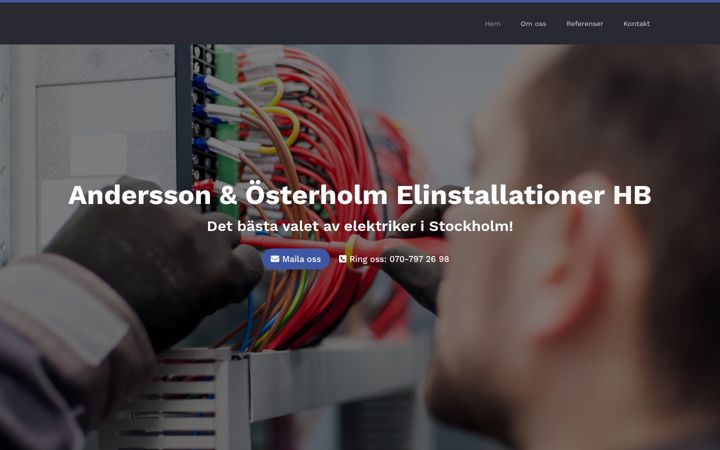 Zrzut ekranu anderssonosterholm.se