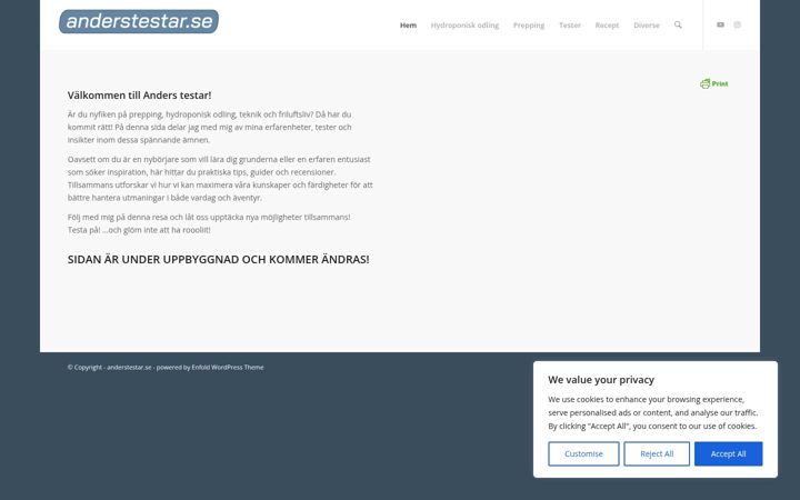 Screenshot of anderstestar.se