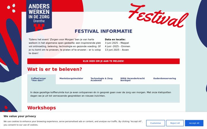Screenshot of anderswerkenindezorgdrenthe.nl
