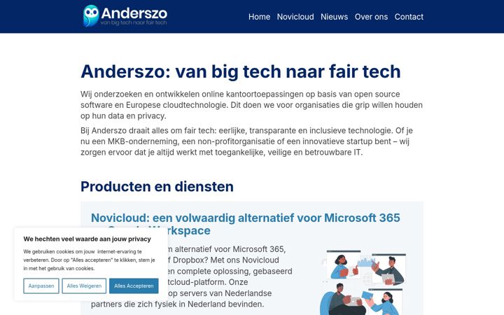 Screenshot of anderszo.nl