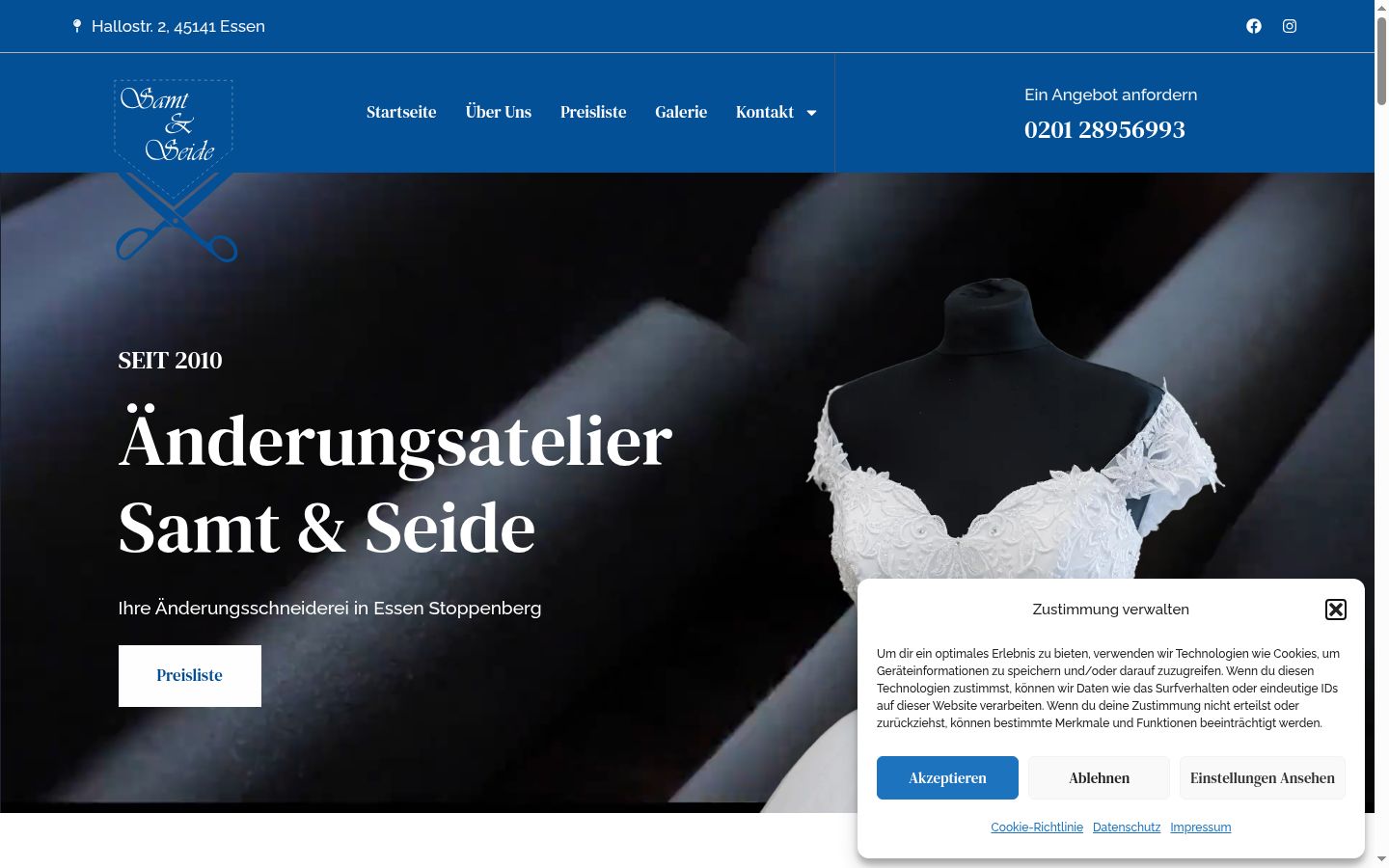 Zrzut ekranu banera zgody wyświetlanego przed jakąkolwiek interakcją