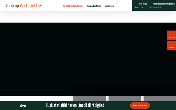 Screenshot of anderupauto.dk