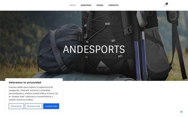 Screenshot of andesports.es