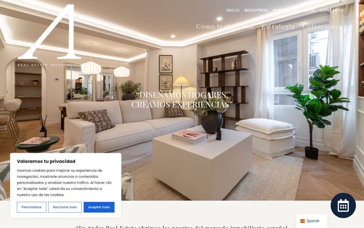 Screenshot of andesrealestate.es