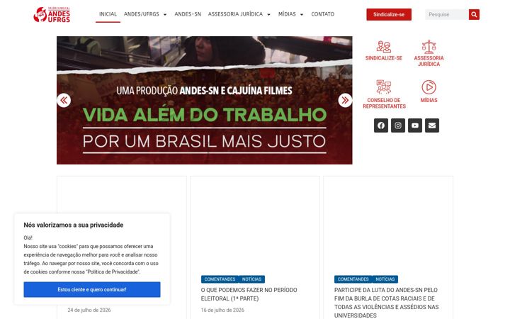 Screenshot of andesufrgs.org.br