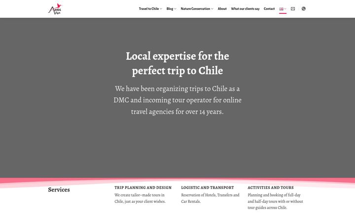 Screenshot of andesviva.com