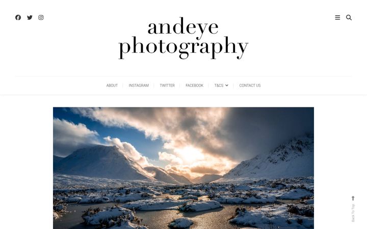 Screenshot of andeye.photo