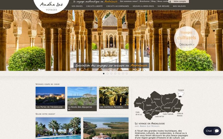Screenshot of andhaluz.com