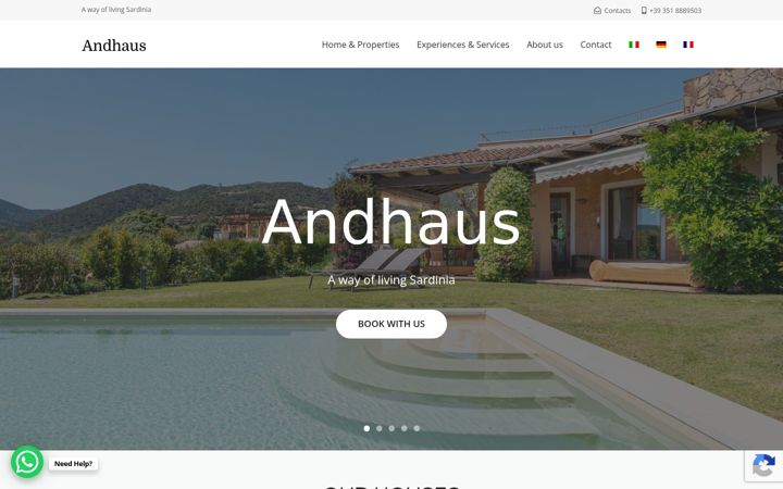 Екранна снимка на andhaus.it