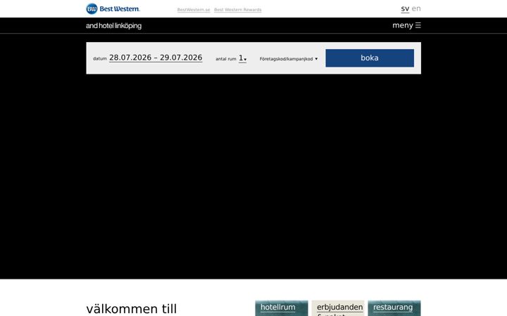 Zrzut ekranu andhotellinkoping.se