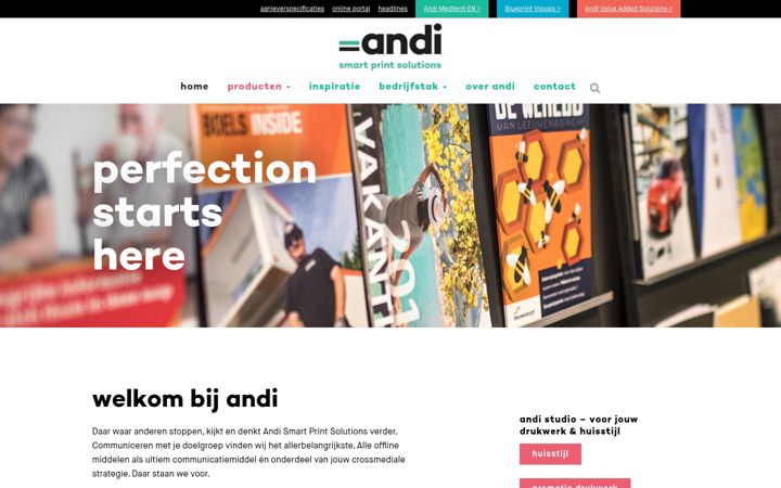 Screenshot of andi-printsolutions.com