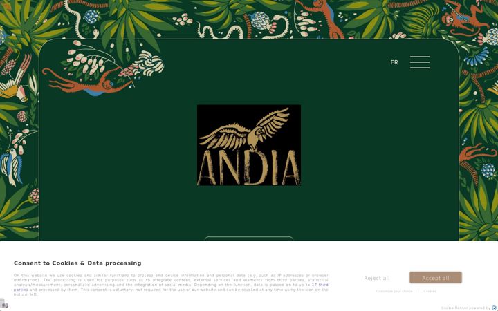 Screenshot of andia-paris.com