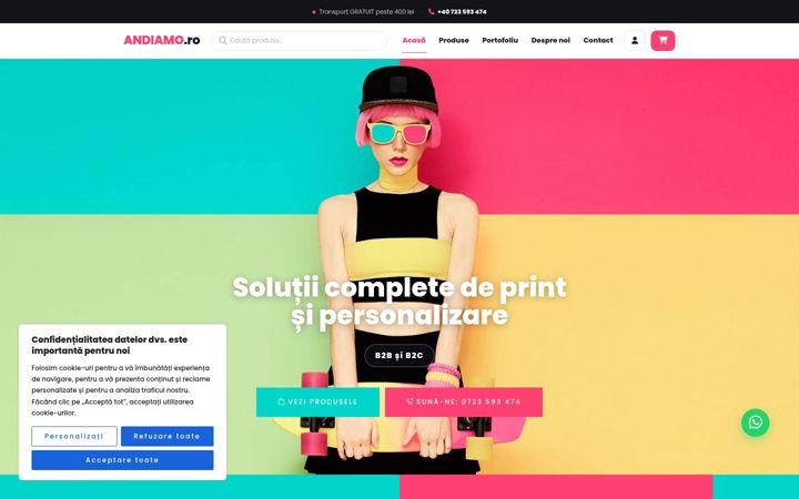 Screenshot of andiamo.ro