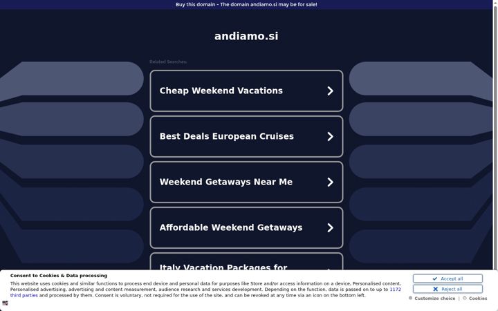 Screenshot of andiamo.si